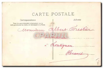Bebê Marie Chérie — nascimento em 1907 — A. N. Paris — Verso