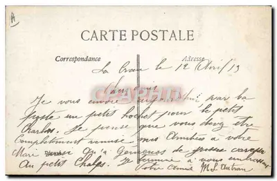 Bébé dans un berceau — scène de jardin — éditeur ELD — Achterkant