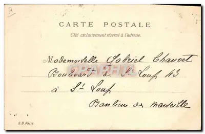 Necessidade — Nascimento de uma criança — G.B. Paris — Verso
