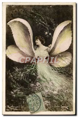 Fée aux ailes de papillon — illustration — Rouflinger, n°179/5