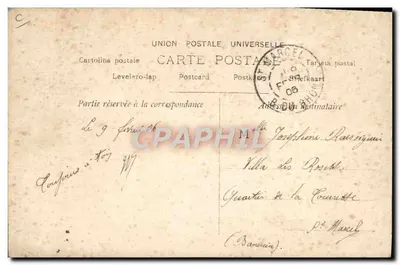 Fée aux ailes de papillon — illustration colorisée — John Laurent, n° 3/6 — Verso