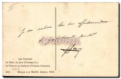 Due farfalle — Alillot — n°205 — Verso