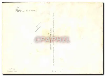 Kobieta z zakupami — 1 numer miesiąca — autor Kiraz, n° 55 — Rewers