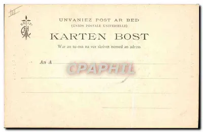 Bretanha — Idílio — Coleção E. Hamonic, n° 997 — Verso