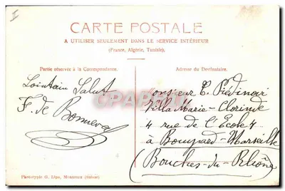 Coussac-Bonneval — Castillo de Bonneval — L. Maillard, Editor — Reverso