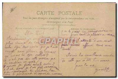 Jovem mulher ao telefone — texto impresso e flores — editor CIRCE n°4270 — Verso