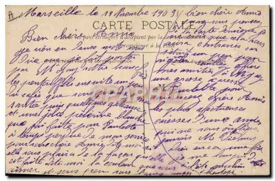 Jovem mulher ao telefone — texto amoroso — CIRCÉ n°4270 — Verso