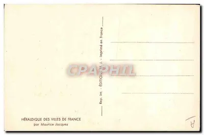 Bordeaux — herb i sztandar — Wydawnictwo M.J. przez Maurice'a Jacqueza — Rewers