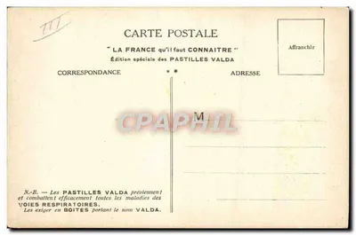 Poitiers, Bourgoin, Loudun, Châtellerault, Montmorillon, Civray — Dép. de la Vienne — Special Edition Pastilles Valda — Back