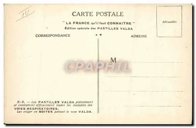 Quiberon, La Côte Sauvage — Pontivy, Lorient, Carnac — Speciale editie Pastilles Valda — Achterkant