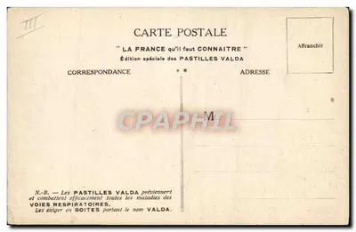 Antieke ansichtkaart Aube Troyes — Achterkant