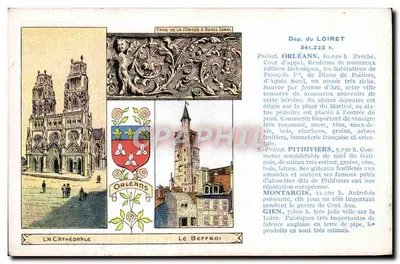 Orléans — A catedral e o campanário — Edição especial Pastilles Valda