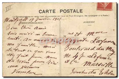 Landelijke scène — Het Lunch van de Boeren — Artige fils, uitgever, Anzamans — Achterkant