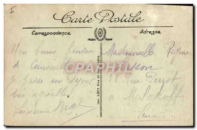 COURSEULLES — Statek rybacki — LL. — Wydawca LL. nr 12 — Rewers