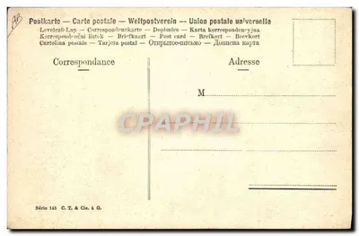 Cena de pesca na praia — C.T. & Cie. à G. — Série 145 — Verso