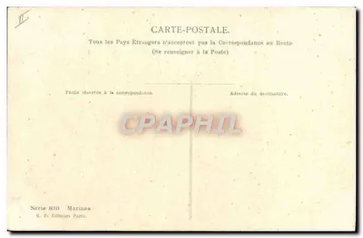 Bateau à voile — rivière ou étang — R. F. Éditeurs Paris, Série 830 Marines — Achterkant