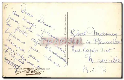 Cannes — Jacht na Azurze — Rella, n°519 — Rewers