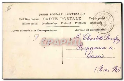 Niña sobre mariposa — Feliz cumpleaños — editor desconocido, n° 196 — Reverso