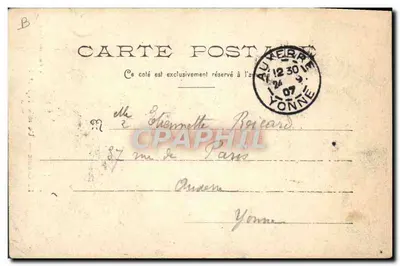 Le Croisic — Um Pescador Rude! — A. Thoret editor, Nantes — Verso