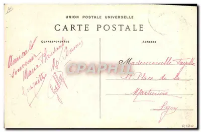 Mujer bretón fumando un pipa — Quimper — Colección Villard — Reverso