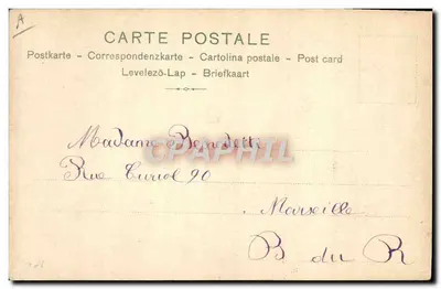 Série de six caricatures d'un homme au téléphone — éditeur G. G. à M. n° 1152 — Achterkant