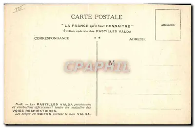 Rodez — Catedral e cidade — Edição especial das Pastilhas Valda — Verso