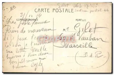 La Vie Rustique — Retour de Corvée — Éditeur P. I. U. — Verso