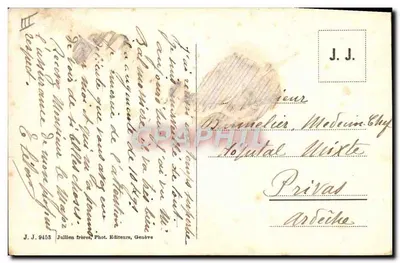 Menton - Il Porto — Jullien Frères, Fot. Editore, Ginevra, n° 9453 — Verso