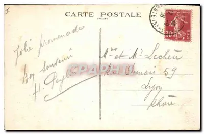 Wyjście z portu LA ROCHELLE — widok z Wieżą La Rochelle — wydawca RAGUNTECHO, nr 2797 — Rewers