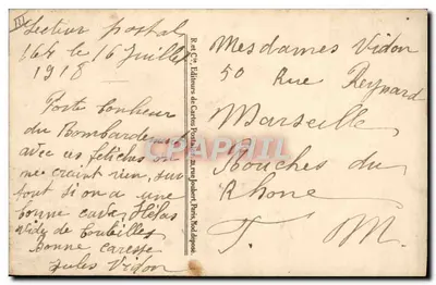 Nénénette, Rintintin und Radadou — Glückwunsch — Postkartenverlag, 21 rue Joubert, Paris — Rückseite