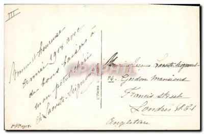 Calendário Porte-Bonheur — 1918 — editor Bonne, n° 115 — Verso