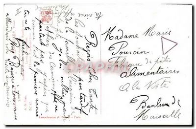 Kobiety i owce — scena pasterska — Luxochromia A. Nisbet, N° 67 — Rewers