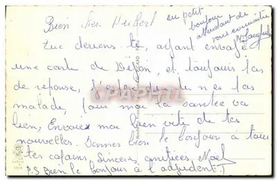 Soldados e oficial — caricatura — Chaperon Jean, n°1013 — Verso