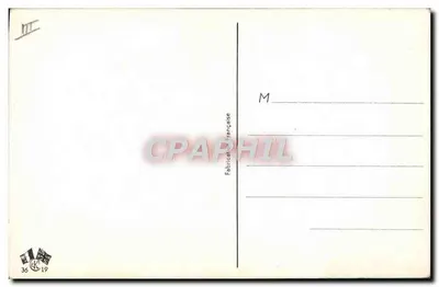 Francuska karta pocztowa — numer seryjny 36 CK 19 — Rewers