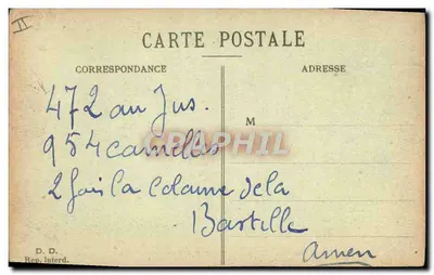 Cenas militares — A tarefa de encher os colchões — CIPJARRI 1914 — Verso