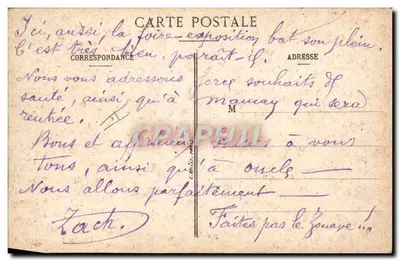 Soldados en uniforme de Argelia — caricatura humorística — E.B. Paris — Reverso