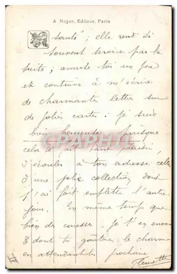 Salão da Escola Francesa — Em Berck — Verso