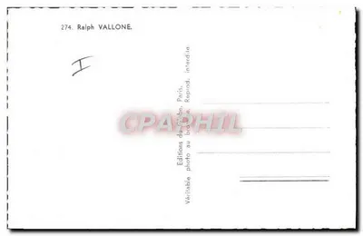 Ralph Vallone — portret — Studio Harcourt — Rewers