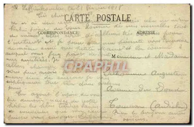 Bilhete postal antigo Barco Dunkerque Barcos pescando camarão — Verso