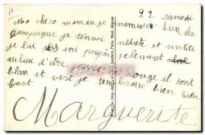 Nenette i Rintintin — Porte-Bonheur — Imp. Mod. Joubert, Paryż — Rewers