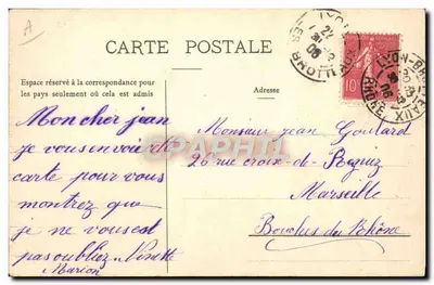 Le Fer à Cheval — As Cartas Postais 'Porte-Bonheur' — Imp. d'Art Robert & Cie, Paris — Verso