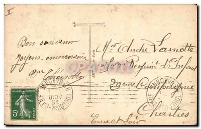 Le Hanneton — Porte-Bonheur — La Favorite 1256 — Rewers