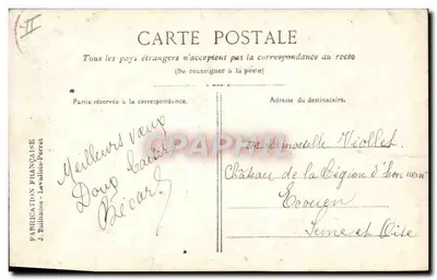 Calendario Portafortuna — 1916 — Editor IDEÉ — N°82 — Visé Paris — Reverso