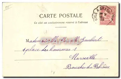 Joven mujer en traje de fiesta — Porte-Veine — Fototipia A. Bergeret y Cie, Nancy — Reverso