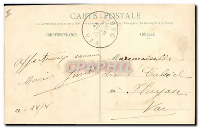 Porte-Bonheur — trevo de quatro folhas com joaninha — editor MF, Paris, n° 307 — Verso