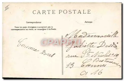 Foresta di Chévres — Editore E.L.D. — Timbro 5c Repubblica Francese — Verso