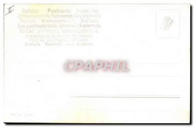 Dzielnica i kozice — alpejski krajobraz — wydawca nieznany, numer serii nieczytelny — Rewers