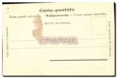 Nas Alpes — pastor com cabras — editor não identificado — Verso