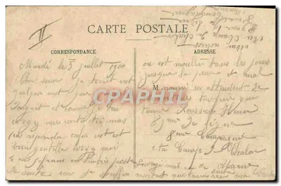 Campo de Châlons - Vista das Tendas — Livraria Militar Guérin, Mourmelon — Verso