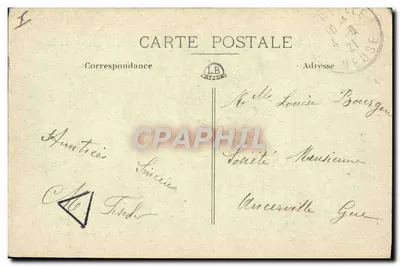 Taissy — O Forte da Pompelle (após 4 anos de lutas homéricas) — CH. BRUNEL, n°13 — Verso